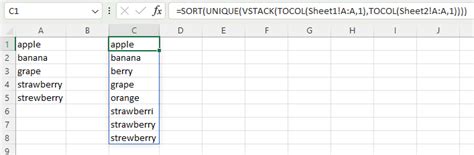Excel Get Unique Values From Multiple Columns 的图像结果