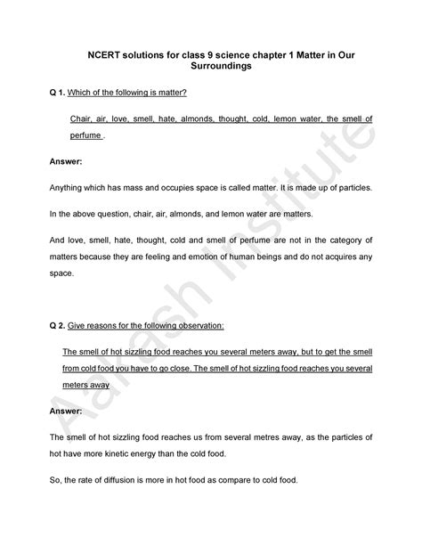 Ncert-solutions-class-9-science-chapter-1-matter-in-our-surroundings 0 ...