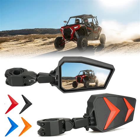Buy Youxmoto UTV RZR Side Mirrors, Fits 1.75- 2" Roll Bar, Compatible ...