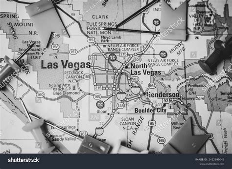 Las Vegas On Usa Map Stock Photo 2422699049 | Shutterstock
