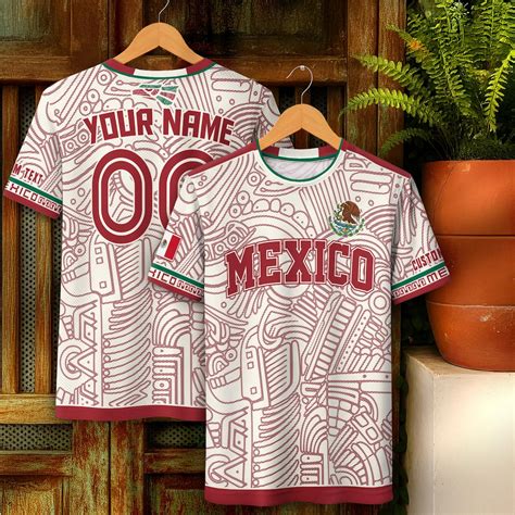 Custom Name Mexico Soccer Jersey, Personalized Mexican Jersey Soccer ...