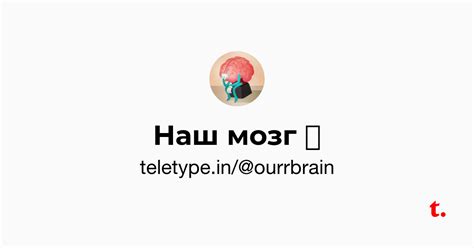 Наш мозг 💡 — Teletype
