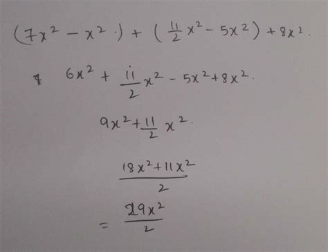 add the following algebraic expression 7 x square minus x square, 11 by ...