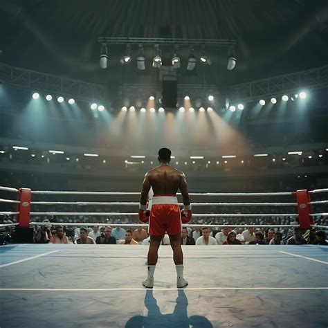 Boxing Match Back View Shot 的图像结果