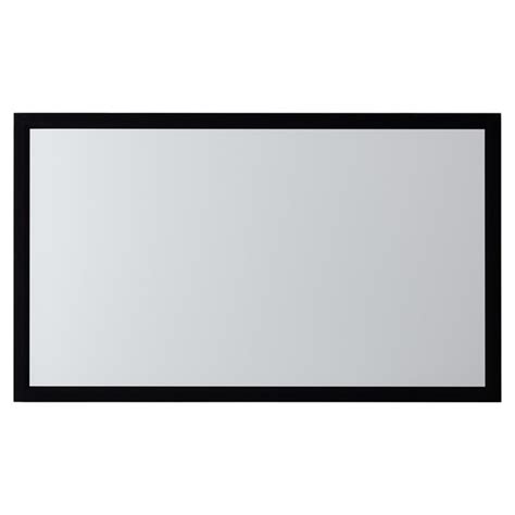 Prime Eco-line Woven Acoustic Silver 3D Flat Fixed Frame Projection Sc ...