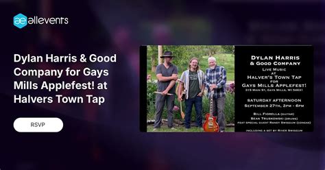 Dylan Harris & Good Company for Gays Mills Applefest! at Halvers Town ...