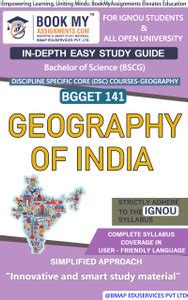 IGNOU BGGET 141 Geography of India Study Guide (In Depth Guide) for ...