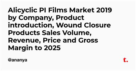 Alicyclic PI Films Market 2019 by Company, Product introduction, Wound ...