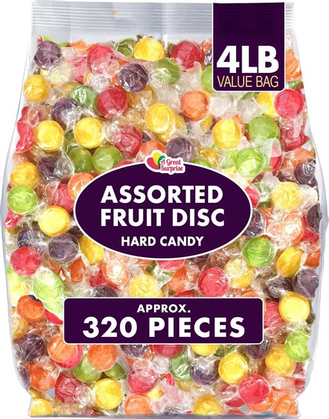 Amazon.com : Fruit Flavored Hard Candy - Classic Hard Candy - 4 LB Bulk ...