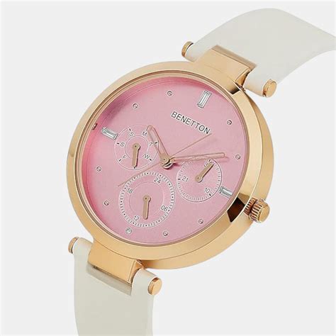 UCB Signature Women Pink Leather Watch UWUCL1007 – Just In Time