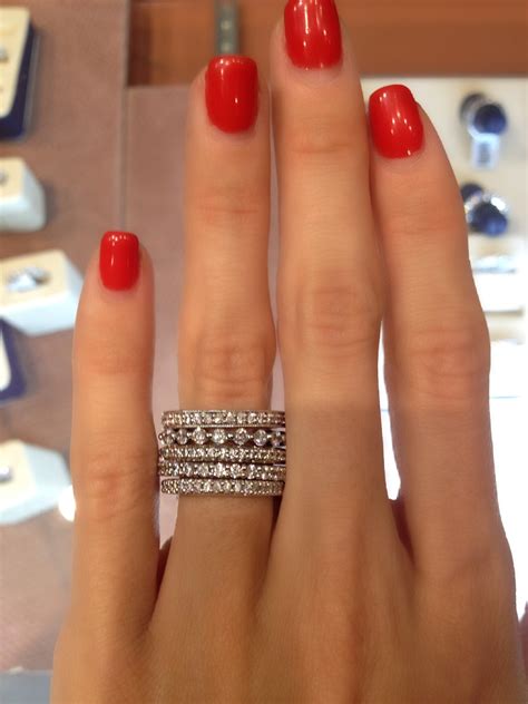 Stacking Diamond Eternity Rings | Samuel Kleinberg