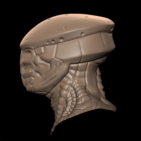 Alien Head 3D Model 的图像结果