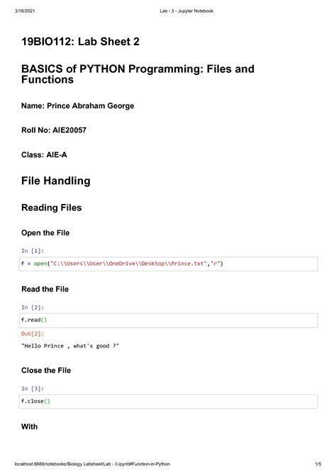 Image result for Answersheet Lab 3 Python