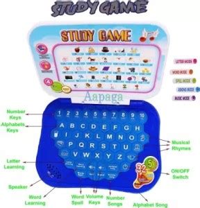 BRIJBAZAAR Learning Study Game Toy For Kid With Rhymes And Alphabet ...