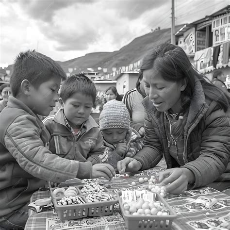 Premium Photo | Families Playing Traditional Games Like Sapo in a Bolivian N Neighbor Holiday ...