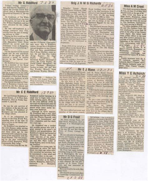 Beacon News Death Notices