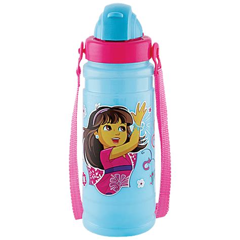 Buy Pratap Happy Champ Dora & Friends Plastic Water Bottle - Leakproof ...