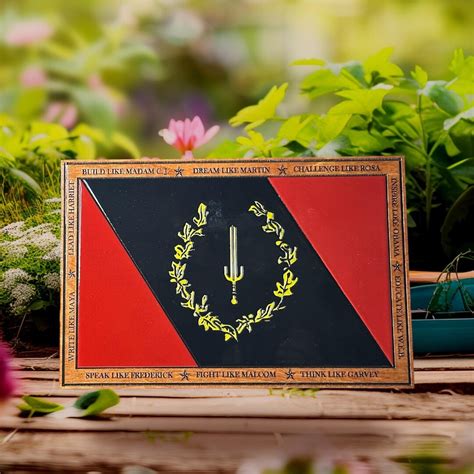 African American Heritage Flag Wooden Wall-mounted Art. - Etsy