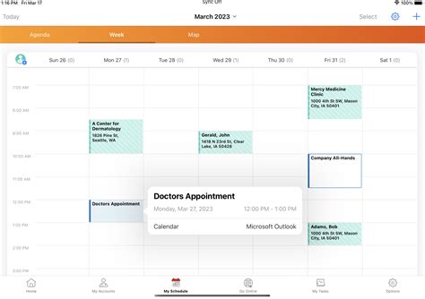 Integrating My Schedule and Microsoft Outlook Calendars