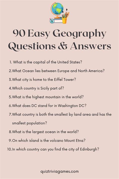 Image result for Geography Trivia Questions