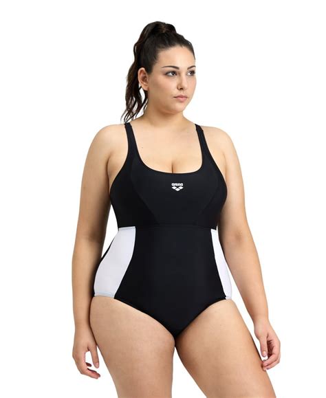 ARENA Feel Women's Panel Control Pro Back Plus Size One Piece Swimsuit ...