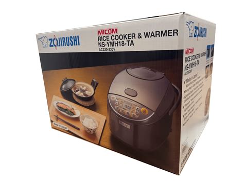 Zojirushi Overseas Rice Cooker Gokume-Takuki Brown 10 cups 1.8L 220-23 ...
