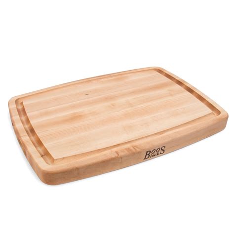 John Boos Wooden Kitchen Chopping Block, Reversible Maple Cutting Board ...
