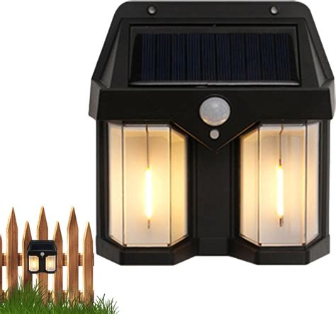 DHAVL Solar Wall Lights Outdoor, Wireless Dusk to Dawn Porch Lights ...