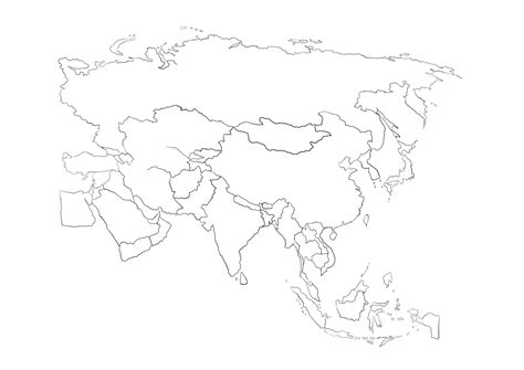 Image result for Asia Map Printable