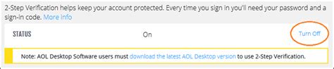 Image result for Turn Off AOL 2 Step Verification