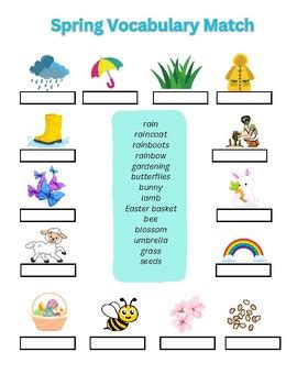 Image result for Spring Weather Vocabulary