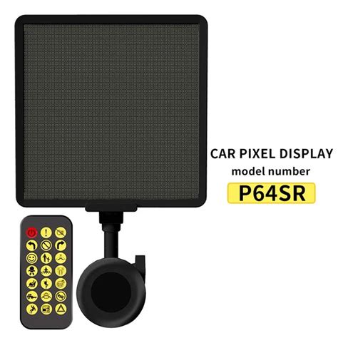 P64SR DIY Pixel LED Car Sign Display Screen Smartphone App Control ...