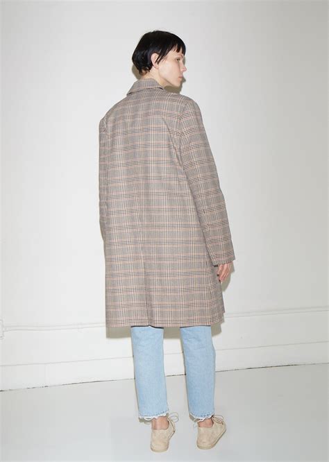 Plaid Trench Coat by 6397- La Garçonne