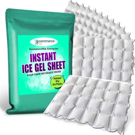 Buy EcommerceHub Ice Gel Pack Sheet, Ice Packs for Cooler and Shipping ...