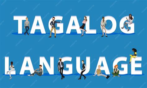 Premium Vector | People on tagalog language for web mobile app ...