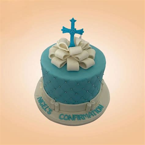 Blue Baptism Cake – Cakes All The Way