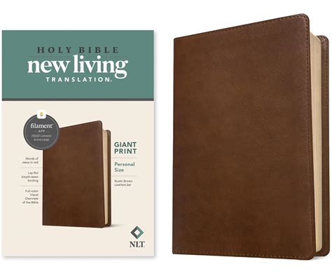 NLT Personal Size Giant Print Bible, Filament Enabled Edition (Red ...
