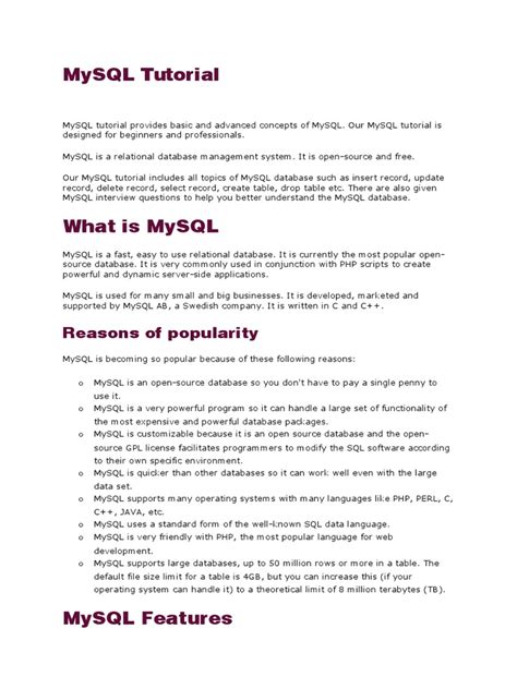 Image result for MySQL Database Tutorial