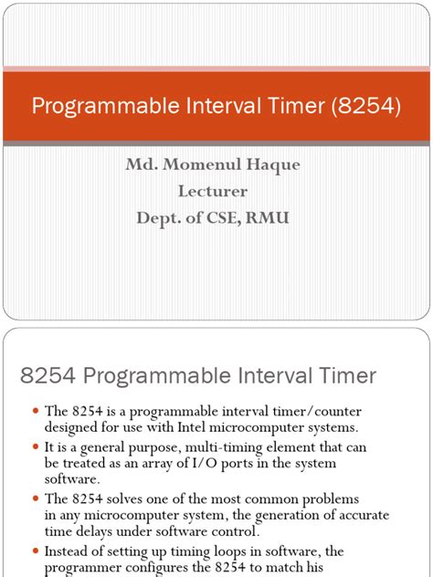 Image result for Programmable Interval Timer Applications