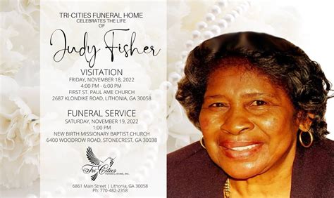 Judy Fisher Obituary in Lithonia at Tri-Cities Funeral Home | Obit