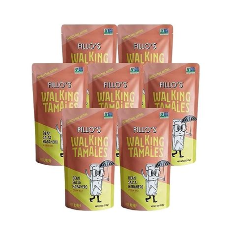 Amazon.com: Fillo's Walking Tamales Salsa Habanero, Pk of 7, Ready-to ...