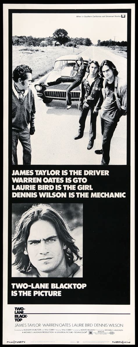 Two-Lane Blacktop (1971) Original Insert Movie Poster - Original Film ...