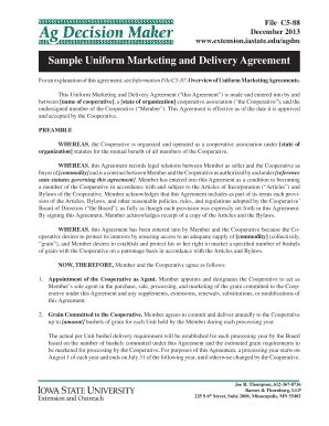 Fillable Online extension iastate C5-88 Sample Uniform Marketing ...