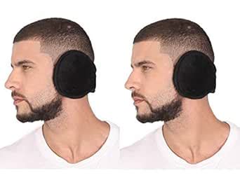 FabSeasons Black Headwear Faux Fur Ear Muffs/Ear Warmers - Behind The ...