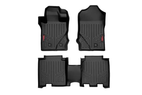 Rough Country Floor Mats | Front & Rear | Ford Bronco 4WD (2021-2023 ...