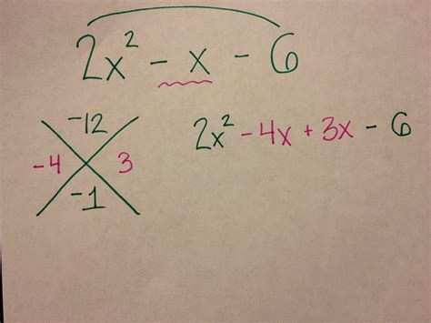 Image result for Factoring Polynomials AX Bx C Using the AC Method