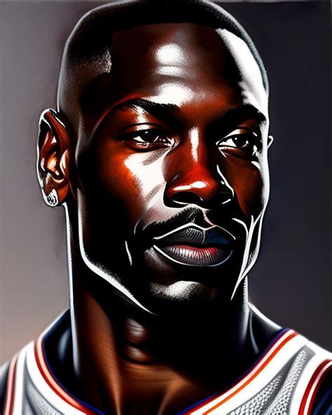 Michael Jordan Portrait Painting