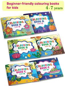 Blossom Colouring Books For Kids | Part A-1, A-2, B-1, B-2, C-1 & C-2 ...