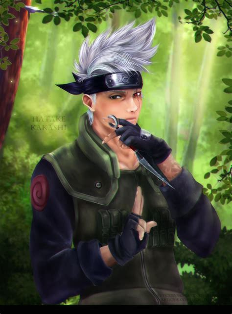 Kakashi without mask by AmaruoChan on DeviantArt