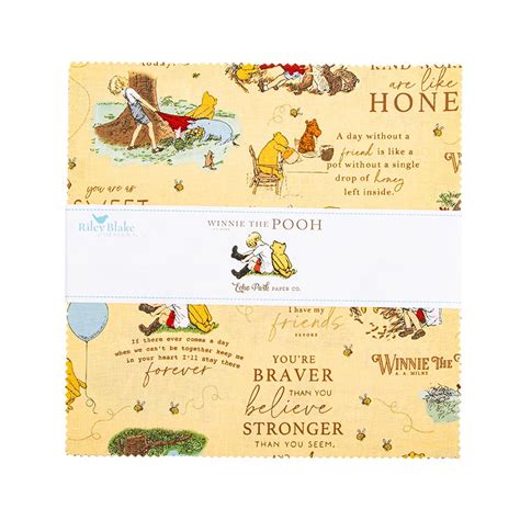 Winnie the Pooh 5in Squares (Charm Pack) by Echo Park Paper Co. SKU 5 ...